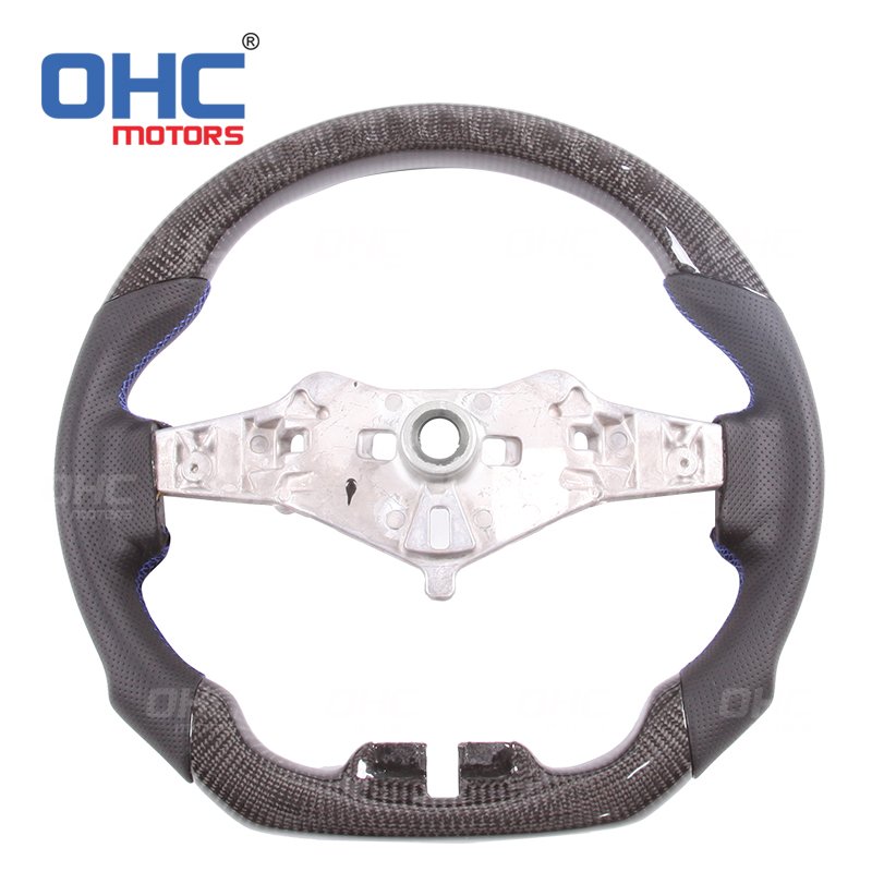 Real Carbon Fiber Steering Wheel Fit For Jeep Wrangler JK 2011 to 2017 Car Steering Wheel Carbon Fiber OHC Motors