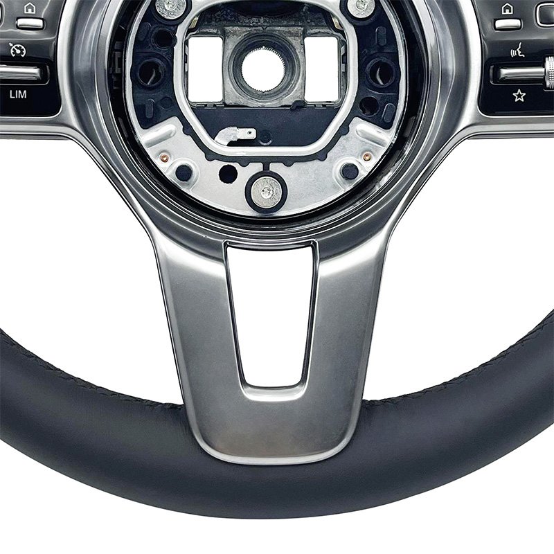 Leather customizable color modified steering wheel for Mercedes Benz C GLC E S CLS AMG 2021-2023 ZC-801-1-GW