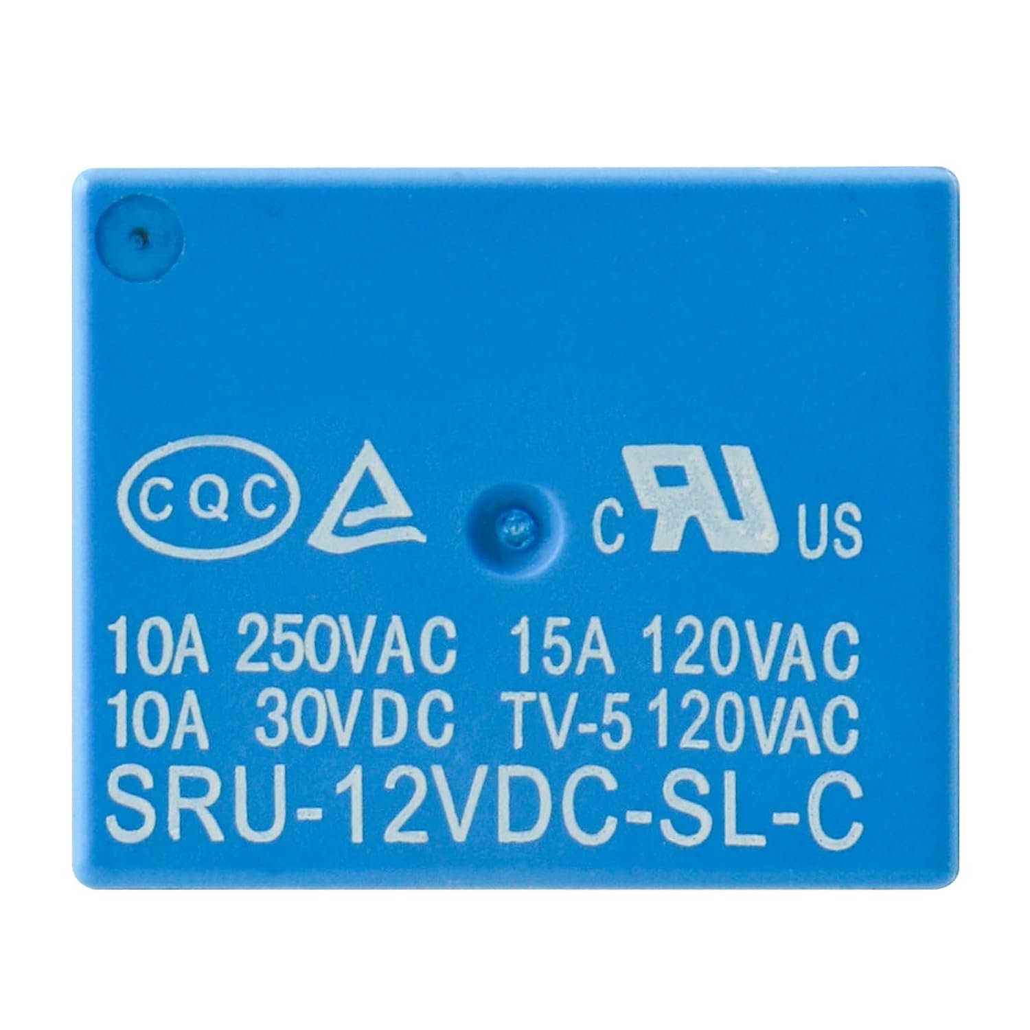 Mini Power SRU-12VDC-SL-C DC 12V 5-Pin Auto PCB Relay 10A 250VAC Universal Household Appliance 1NO 1NC PCB Mount