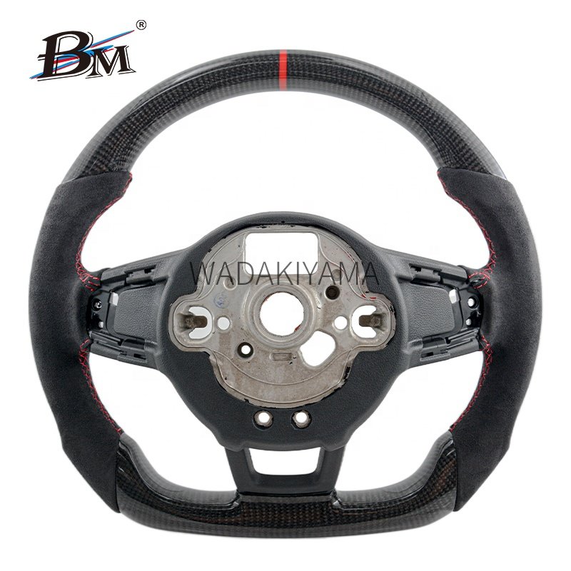 Classical Glossy CarbonFiber Alcantara Steering Wheels For Volkswagen Golf MK7/7.5 GTI R Series 2013 2014 2015 2016 2017-2020