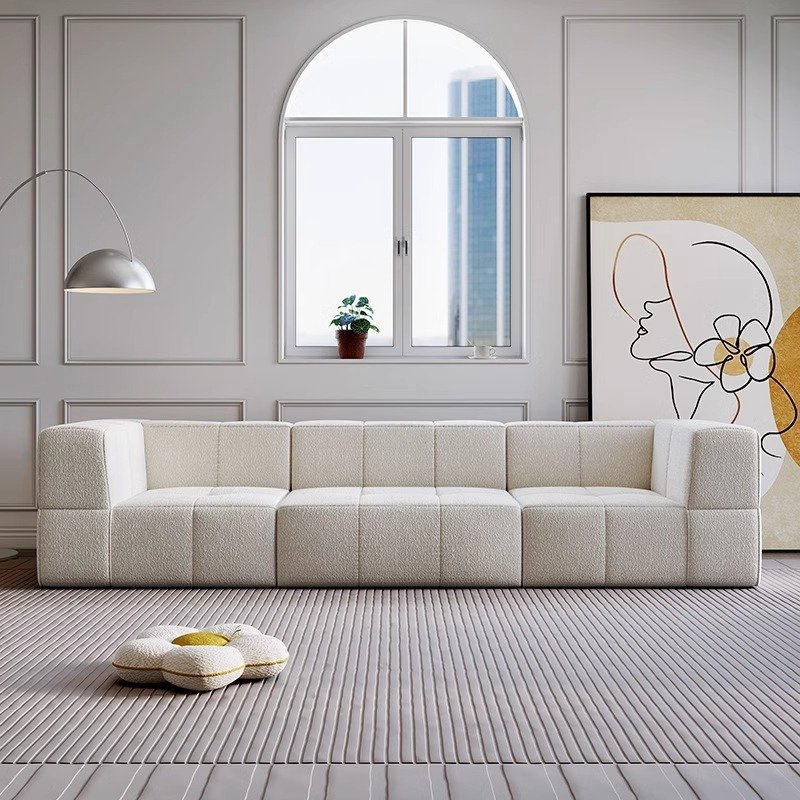 Space Saving Square Modular Modern Sofa Bed With Pillow Living Room Mini Sponge Sofa Set Furniture Compressed Vacuum Sofa