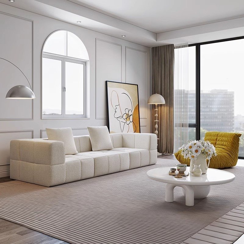 Space Saving Square Modular Modern Sofa Bed With Pillow Living Room Mini Sponge Sofa Set Furniture Compressed Vacuum Sofa