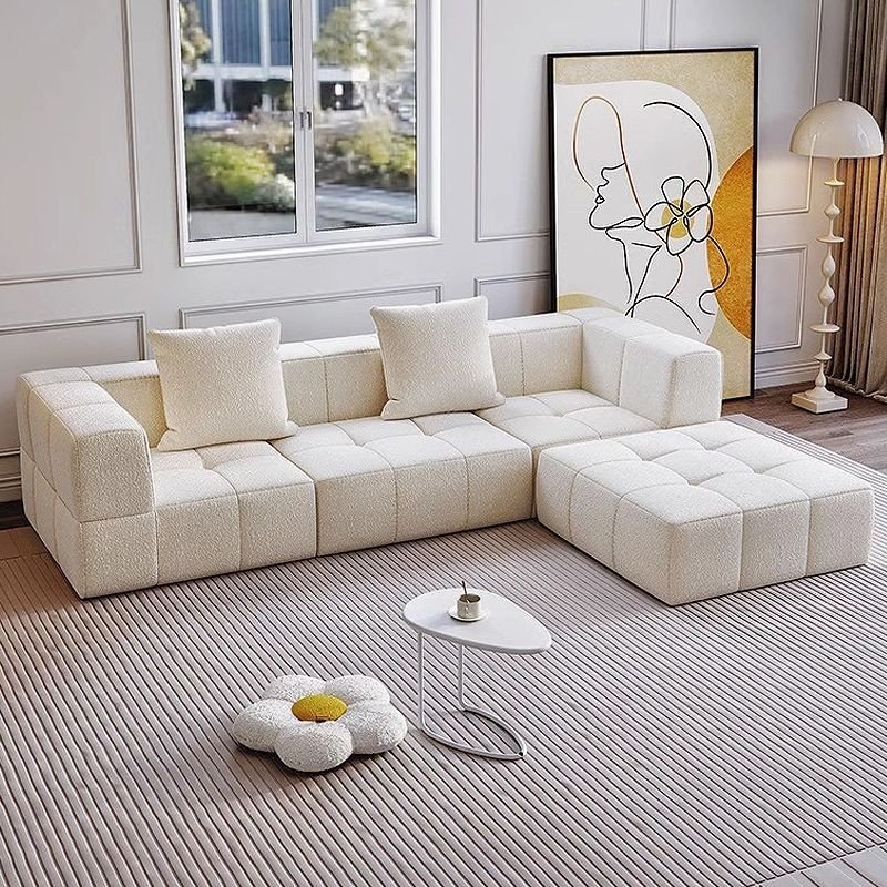 Space Saving Square Modular Modern Sofa Bed With Pillow Living Room Mini Sponge Sofa Set Furniture Compressed Vacuum Sofa