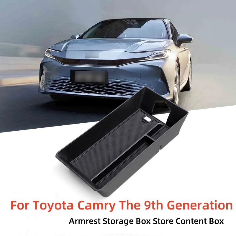 ABS Car Armrest Console Central Armrest Storage Box Organizer Suitable for Toyota Camry the 9th Generation Armrest Box
