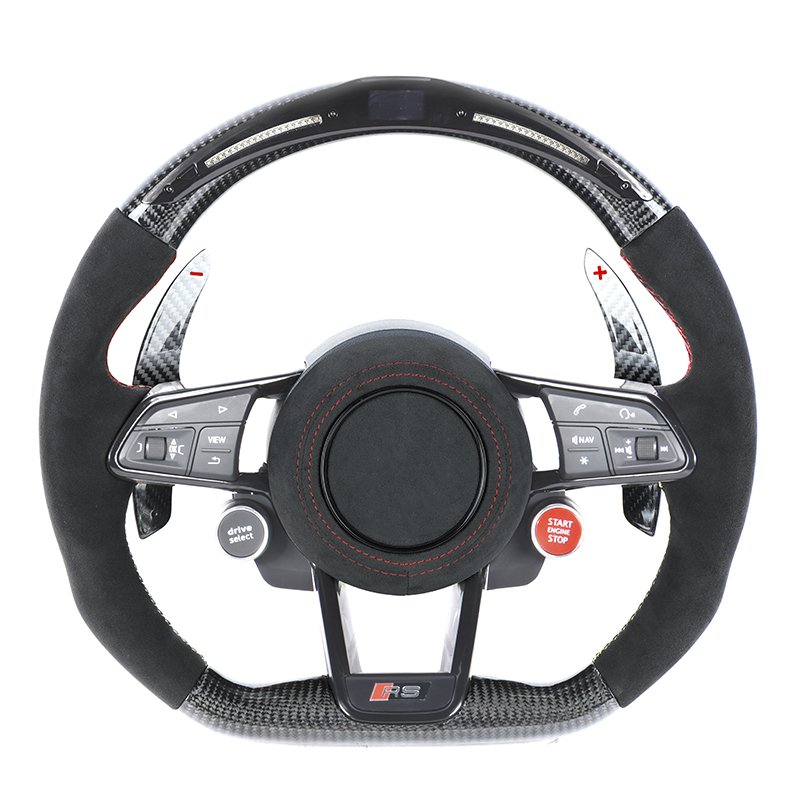 Wholesale For Audi A3 A4 B9 A5 RS3 RS4 RS5 S3 S4 S5 Upgrade New TT R8 Full Carbon Fiber Steering Wheel