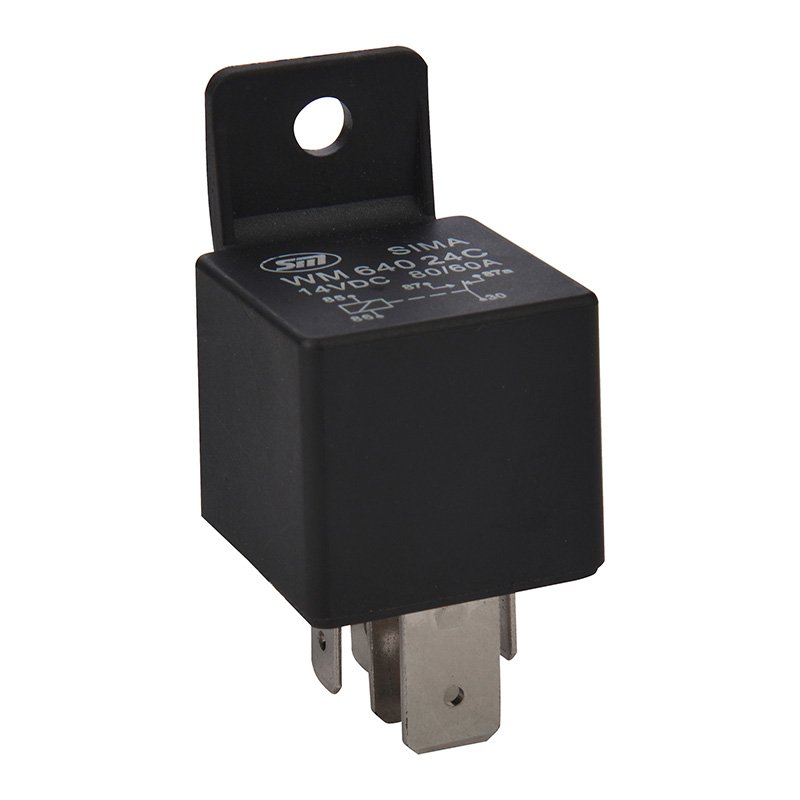Auto Relays 4/5 Pin NO/NC Automotive Relay Car PCB Relays with Brackets 80A WM640