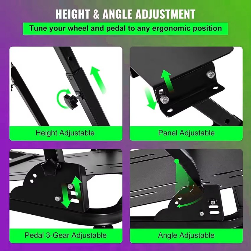 High Quality Car Driving Simulator Stand Gaming Racing Simulator Steering Wheel Holder Bracket Stand For G27 G29,G920,G923