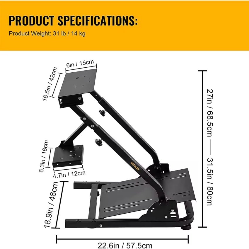 High Quality Car Driving Simulator Stand Gaming Racing Simulator Steering Wheel Holder Bracket Stand For G27 G29,G920,G923