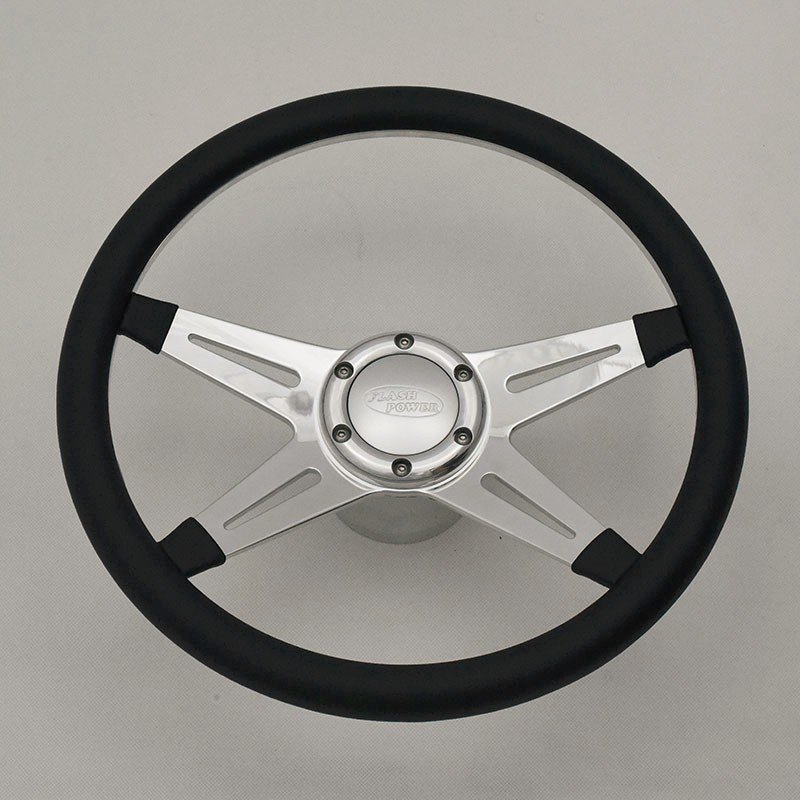 China 14 inch new design classic car leather modified car steering wheel for Ford