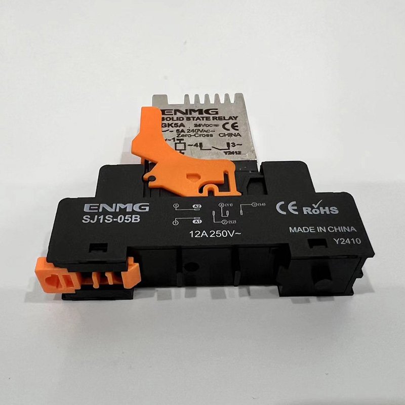 ENMG GK5A-5A-24VDC 24V Rail Type Small 5V Solid-state Relay GK5A2024 Control AC 220V Optocoupler Isolation DC SJ1S-05B