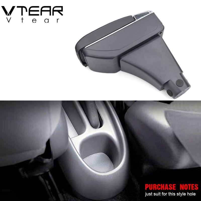Vtear Armrest Interior Center Console Storage Box Arm Rest Car-Styling Decoration Accessories Organizer for Toyota Vitz Vela
