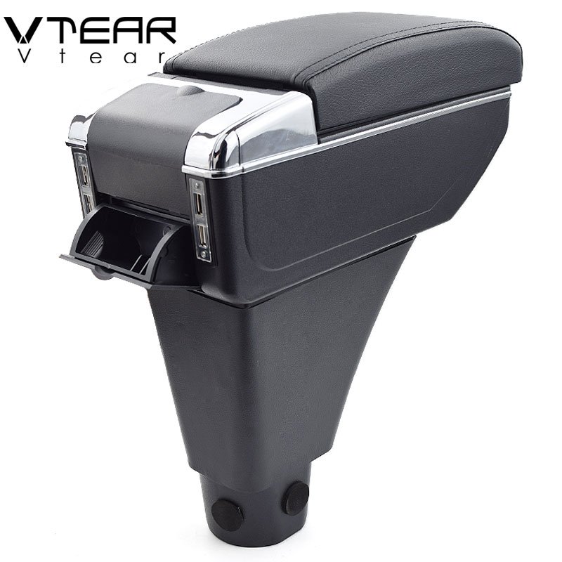 Vtear Armrest Interior Center Console Storage Box Arm Rest Car-Styling Decoration Accessories Organizer for Toyota Vitz Vela