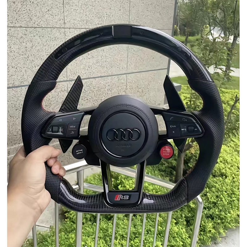 Ever-Carbon Racing ECR Factory Price Carbon Fiber Steering Wheel For Audi A4 B5 B6 B7 B8 B9 Car Steering Wheel