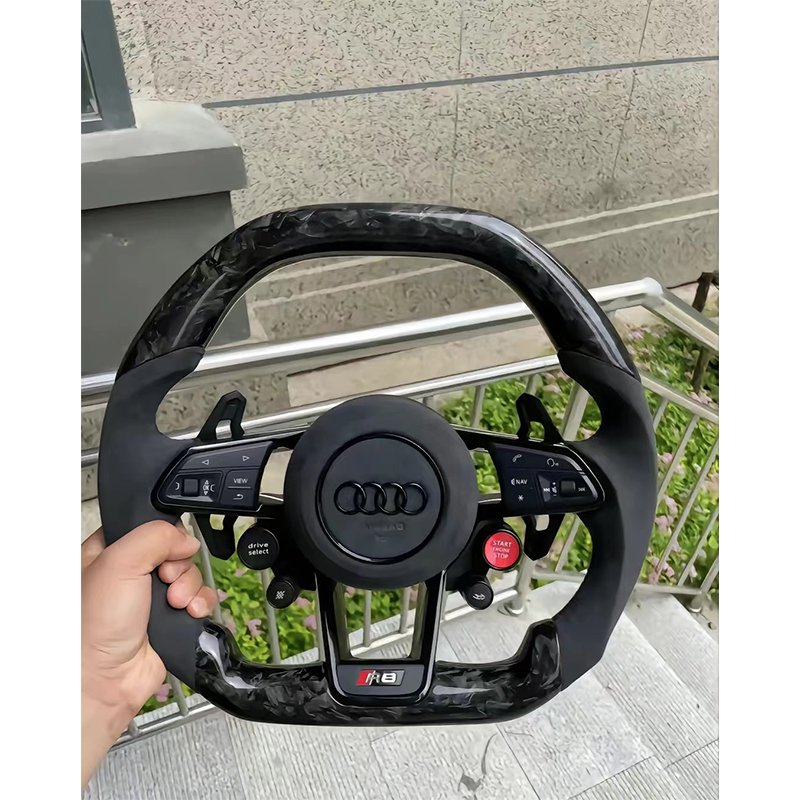 Ever-Carbon Racing ECR Factory Price Carbon Fiber Steering Wheel For Audi A4 B5 B6 B7 B8 B9 Car Steering Wheel