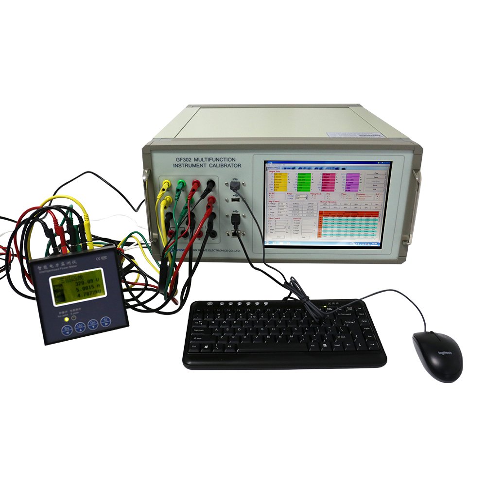 GF302 Multifunction Multimater, Power & Energy Meter Calibration Bench with AC DC Power Source
