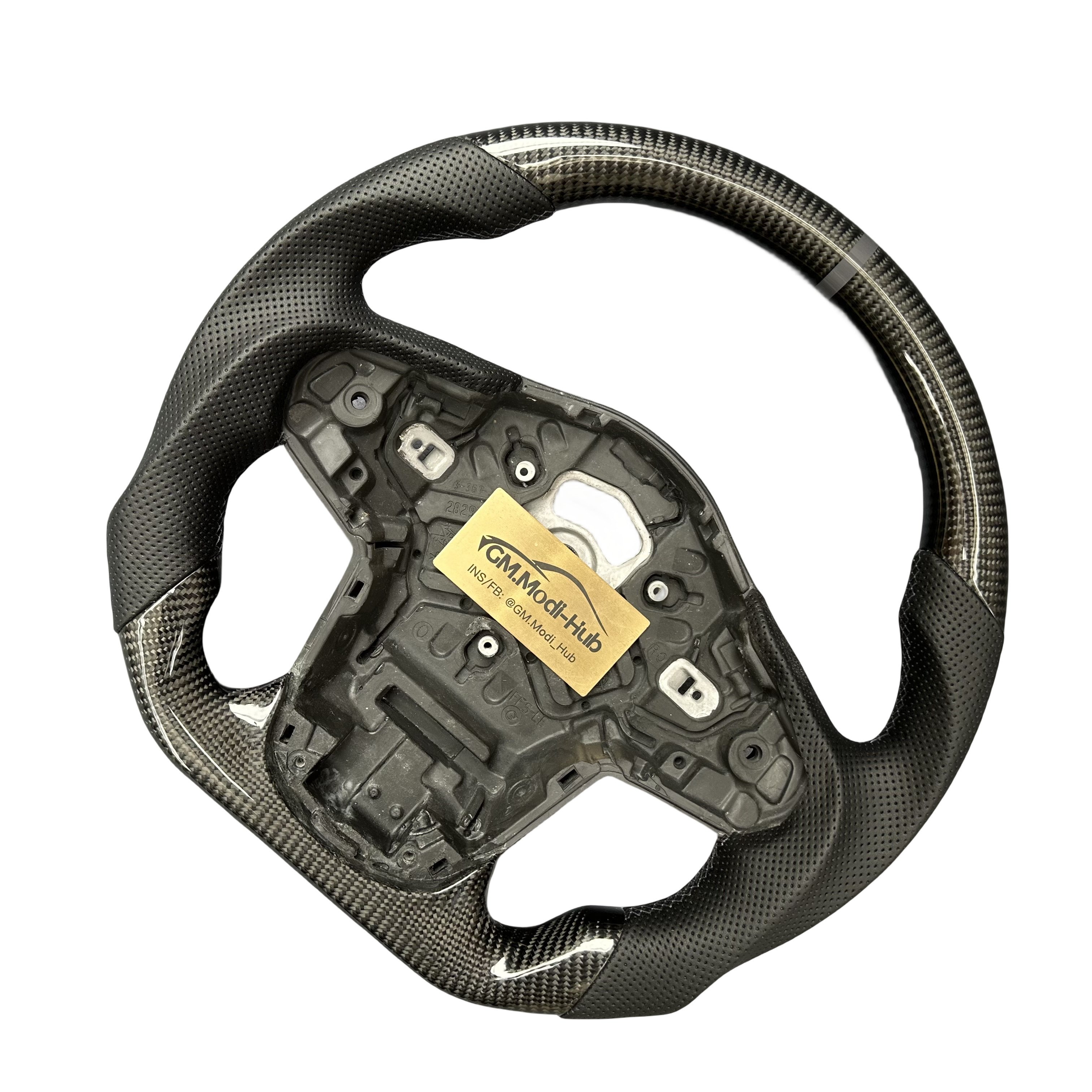 GM.Modi-Hub Customized Real Carbon Fiber Car Steering Wheel For Toyota Supra MK5 A90 A91