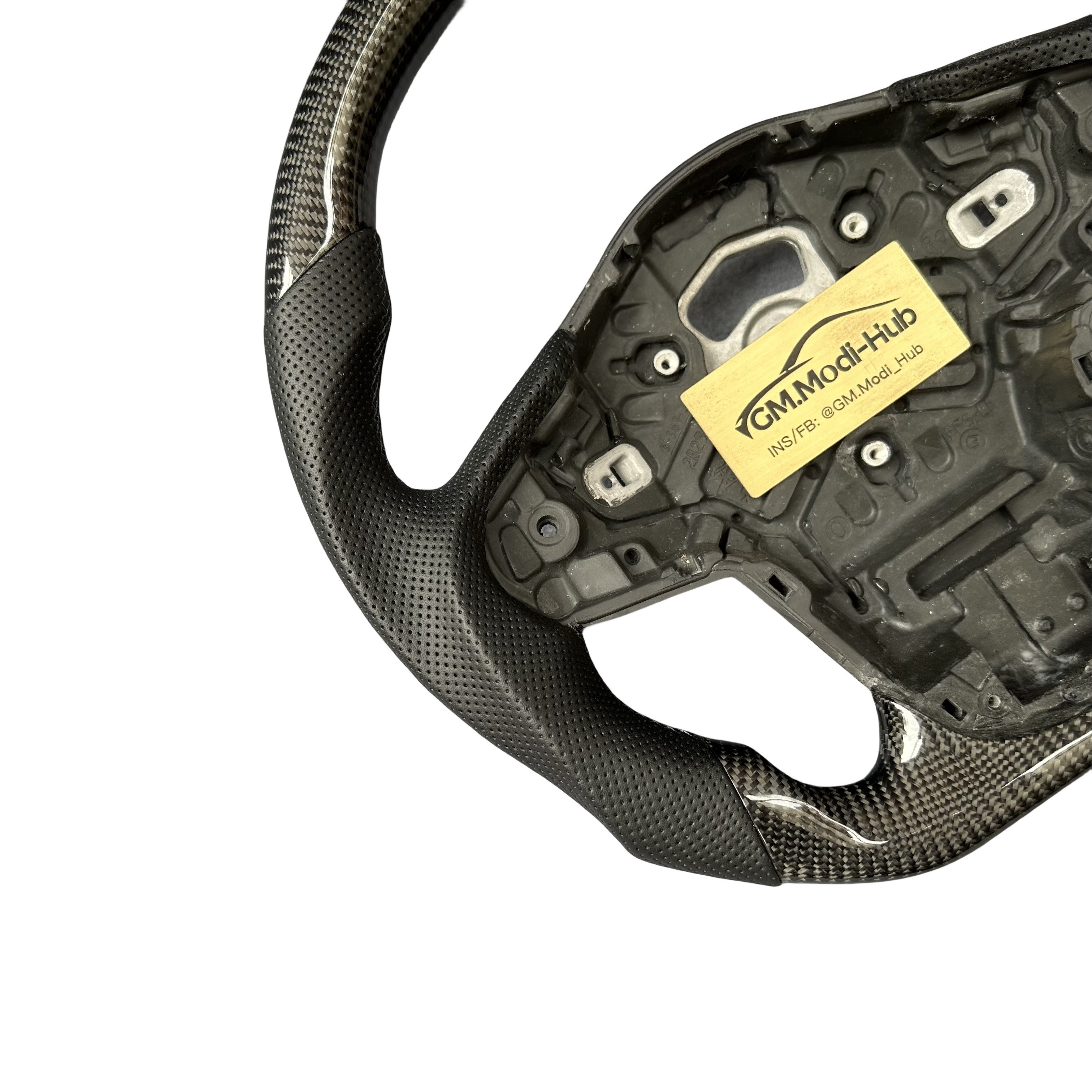 GM.Modi-Hub Customized Real Carbon Fiber Car Steering Wheel For Toyota Supra MK5 A90 A91
