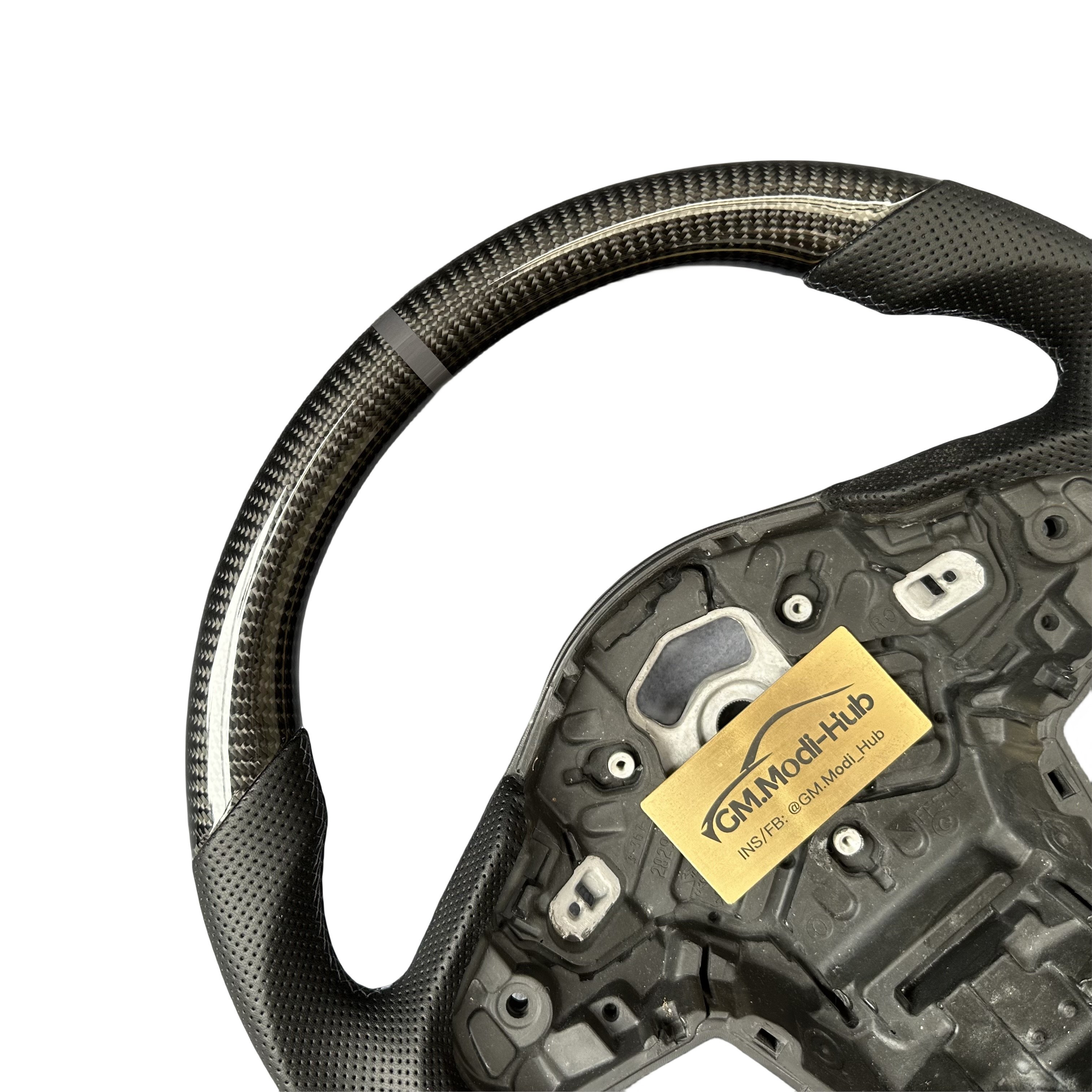 GM.Modi-Hub Customized Real Carbon Fiber Car Steering Wheel For Toyota Supra MK5 A90 A91