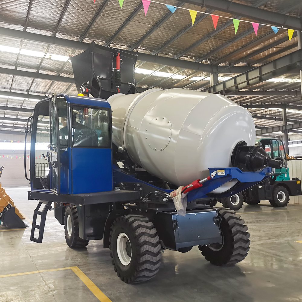 Self-Loading 2m3 Coagulant Mixer Truck Factory Straight Mobile 360° Construction Site Access Core Components Incl Motor Engine