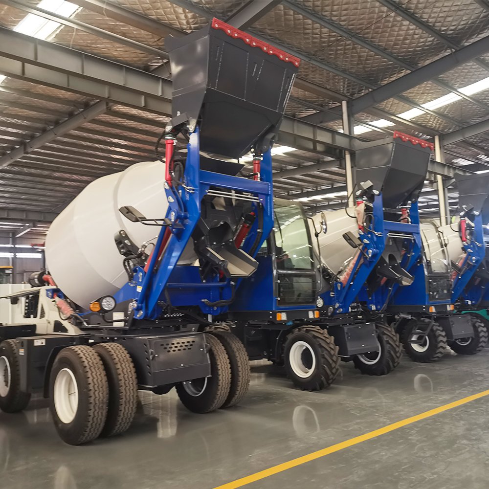 Self-Loading 2m3 Coagulant Mixer Truck Factory Straight Mobile 360° Construction Site Access Core Components Incl Motor Engine