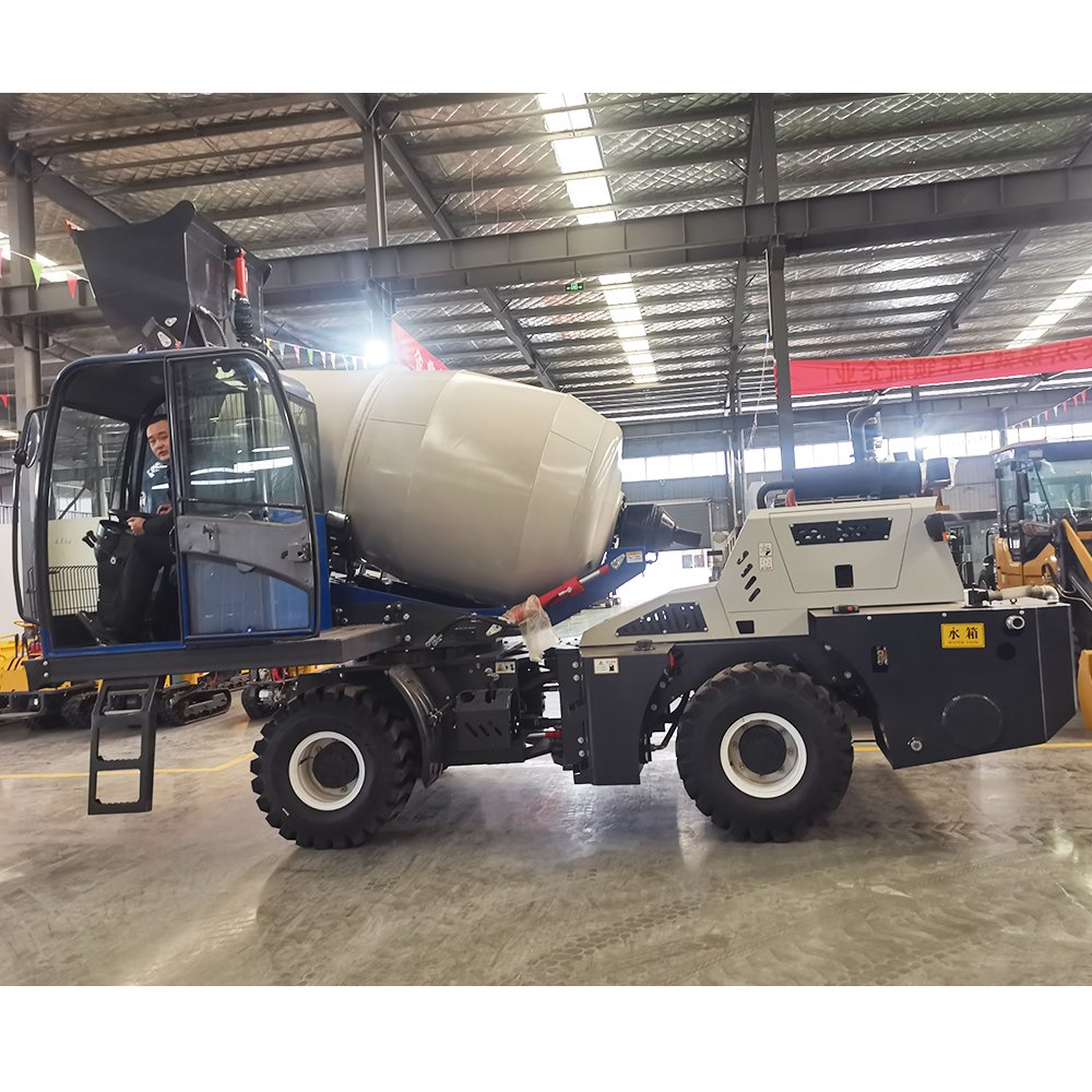 Self-Loading 2m3 Coagulant Mixer Truck Factory Straight Mobile 360° Construction Site Access Core Components Incl Motor Engine