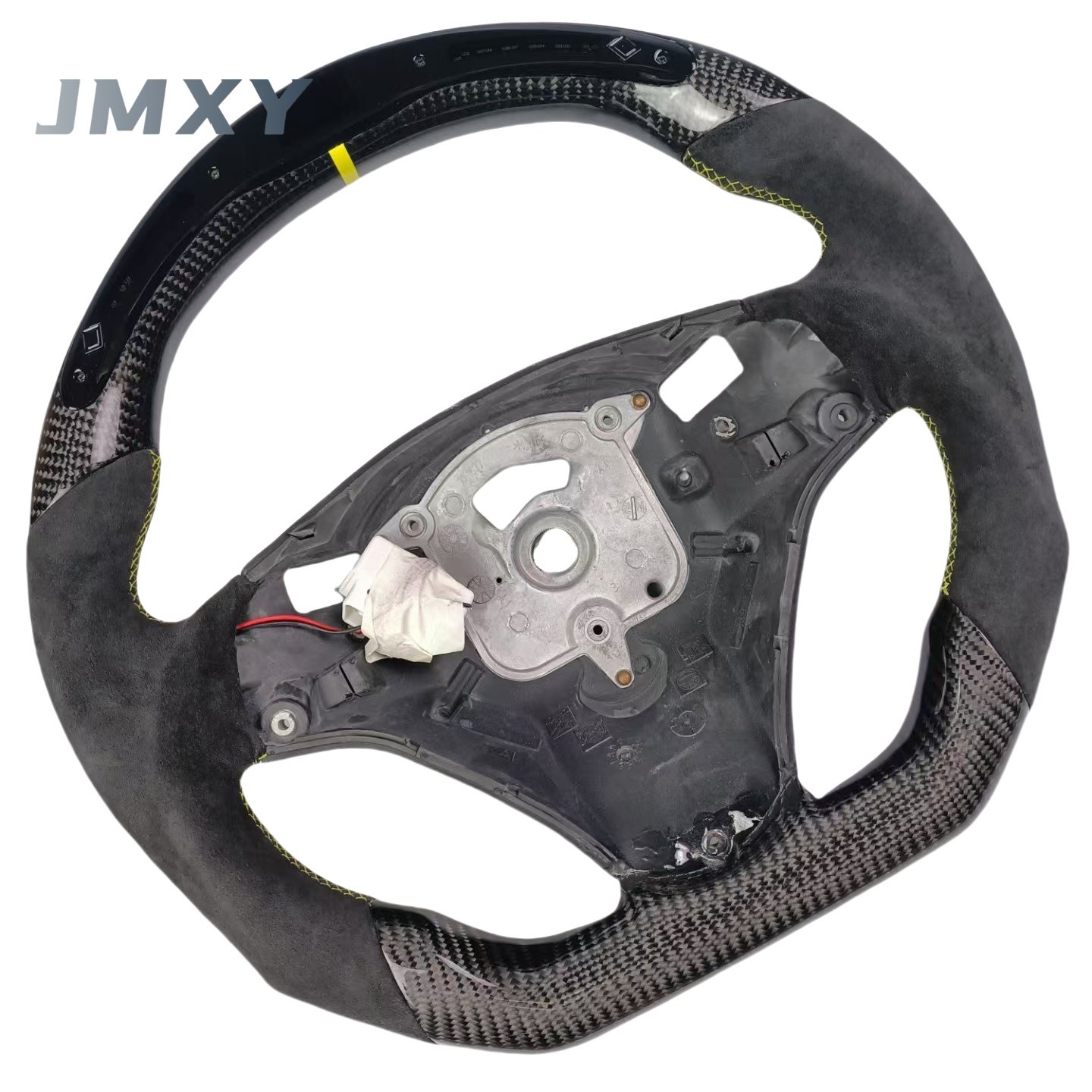 High-Performance LED Alcantara Sports Car Steering Wheel for BMW 3 Series E90 E92 Fine Workmanship M Performance Carbon Fiber