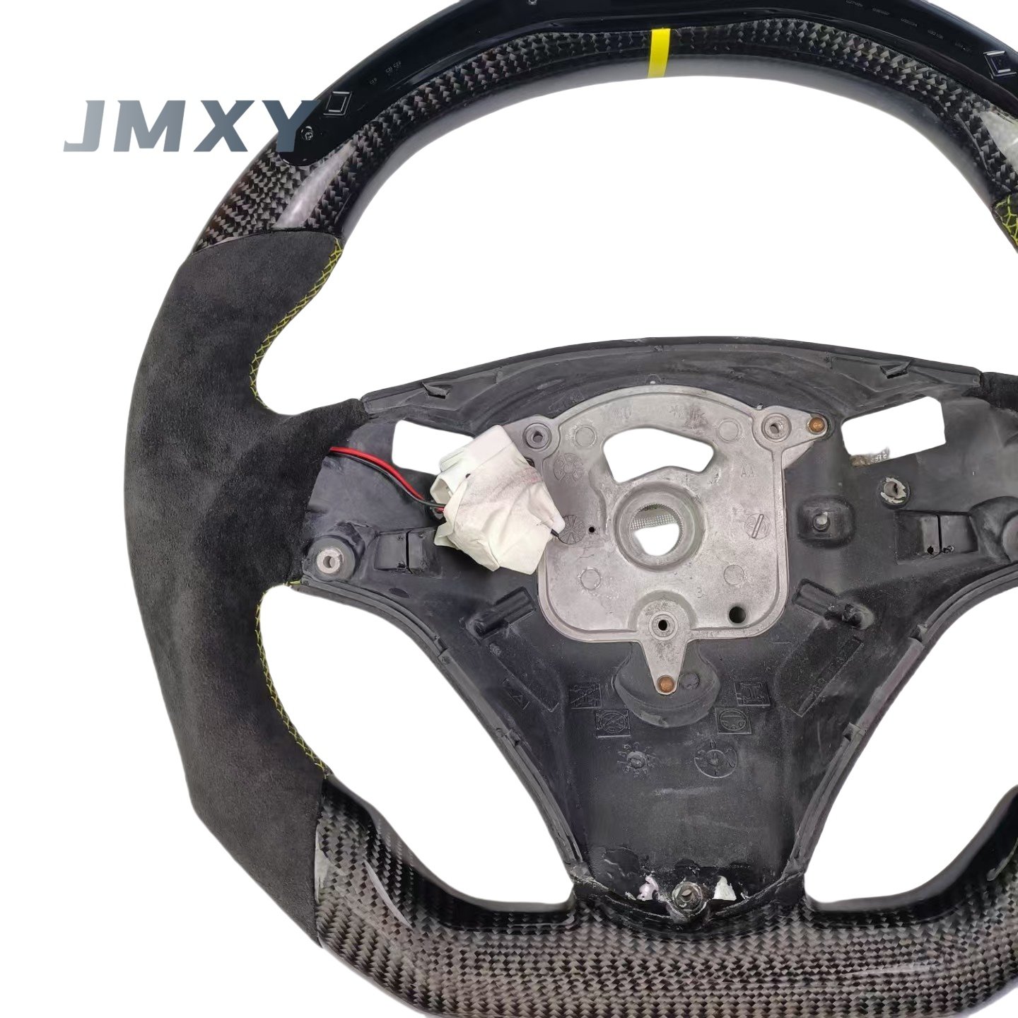 High-Performance LED Alcantara Sports Car Steering Wheel for BMW 3 Series E90 E92 Fine Workmanship M Performance Carbon Fiber