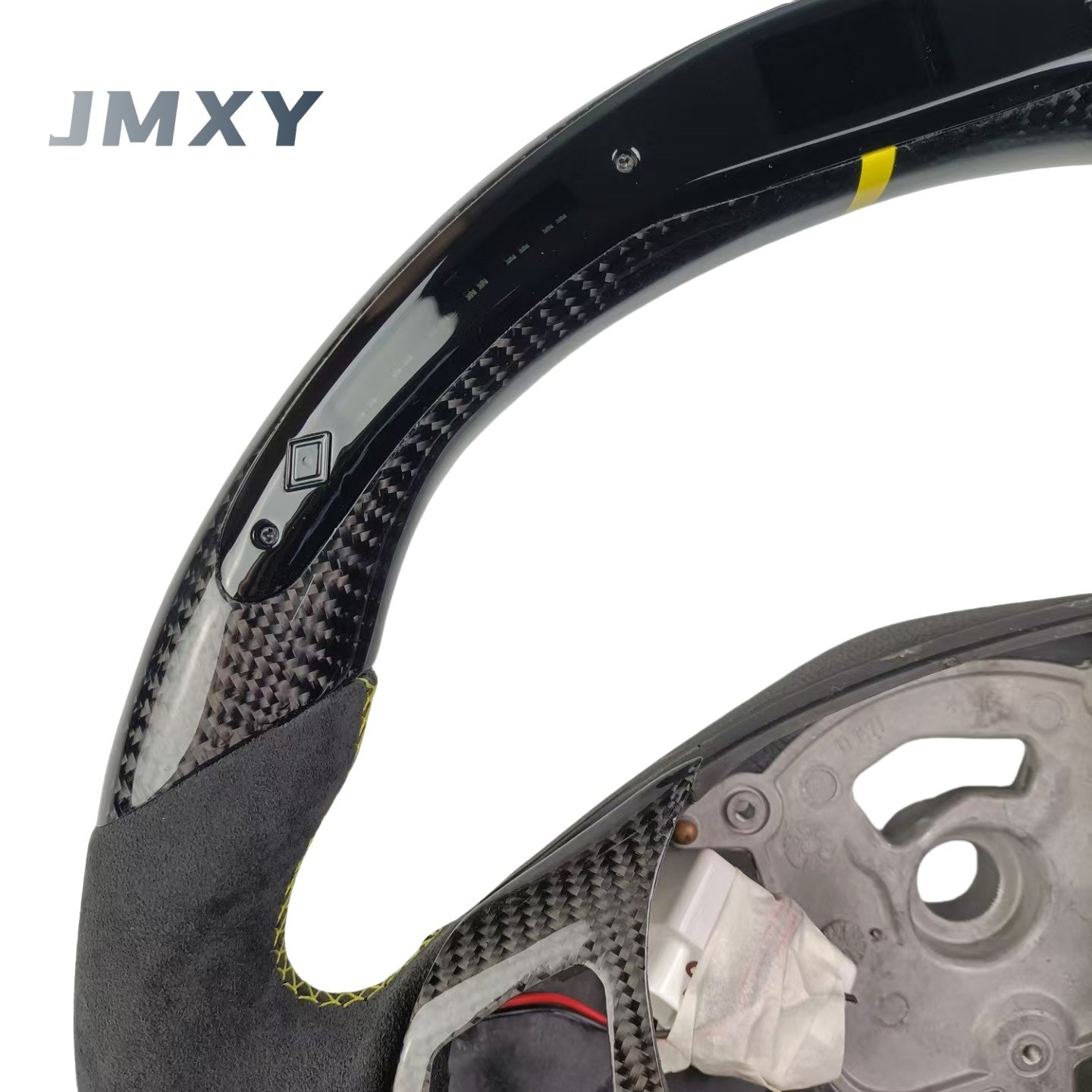 High-Performance LED Alcantara Sports Car Steering Wheel for BMW 3 Series E90 E92 Fine Workmanship M Performance Carbon Fiber