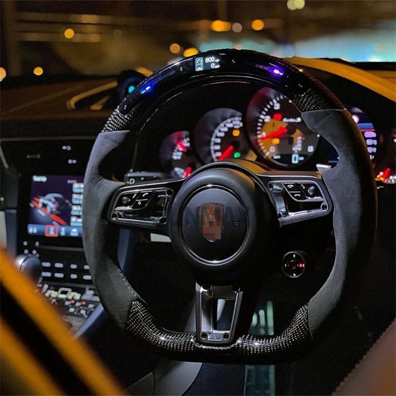 For Porsche 911 971 996 987 997 Genuine Carbon Fiber Steering Wheel For Cayenne MACAN Panamera Steering Wheel