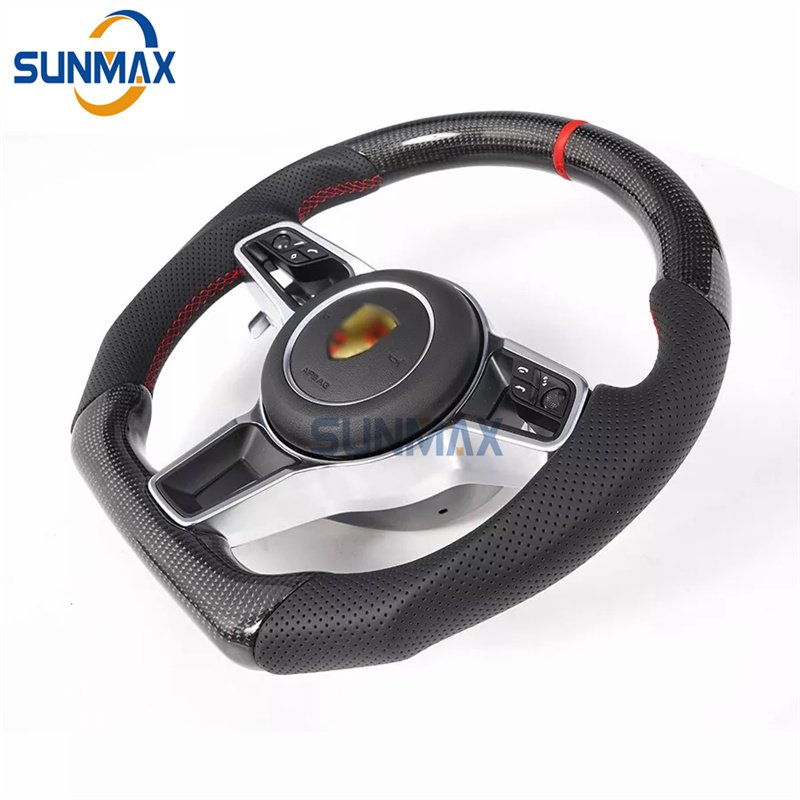 For Porsche 911 971 996 987 997 Genuine Carbon Fiber Steering Wheel For Cayenne MACAN Panamera Steering Wheel