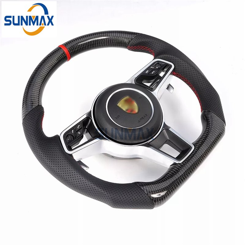 For Porsche 911 971 996 987 997 Genuine Carbon Fiber Steering Wheel For Cayenne MACAN Panamera Steering Wheel