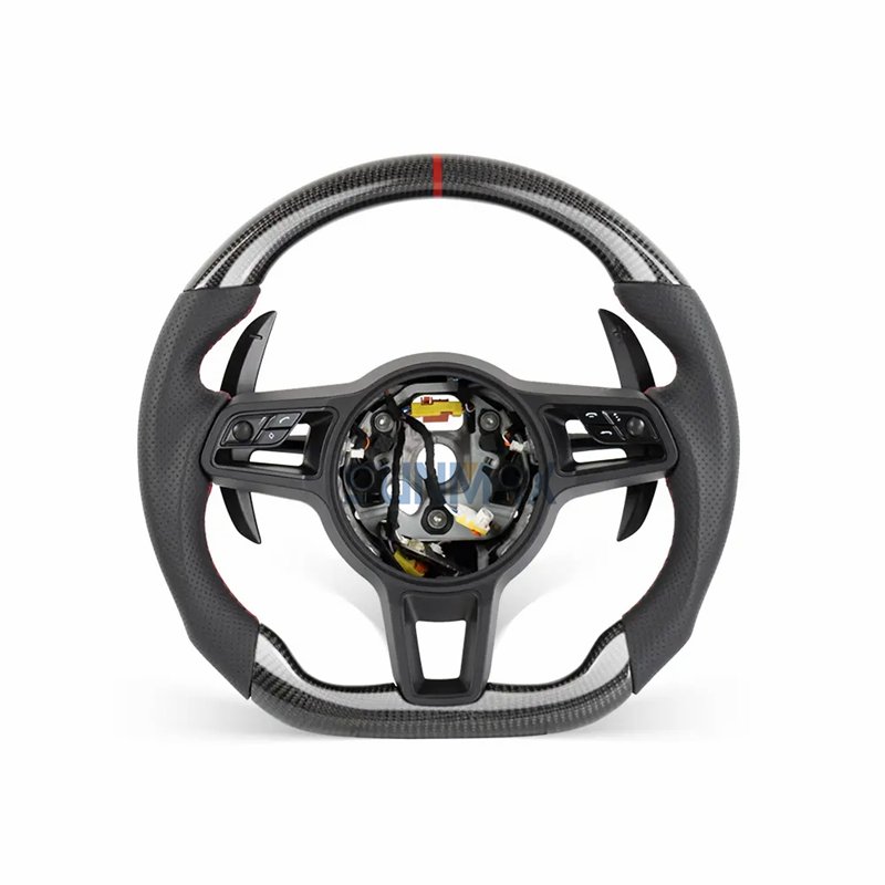 For Porsche 911 971 996 987 997 Genuine Carbon Fiber Steering Wheel For Cayenne MACAN Panamera Steering Wheel
