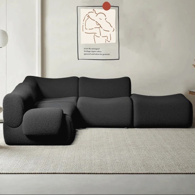 Vacuum Packaging Compression Box Sofa Living Room Home Furniture High-density Sponge Fabric Sofa Set