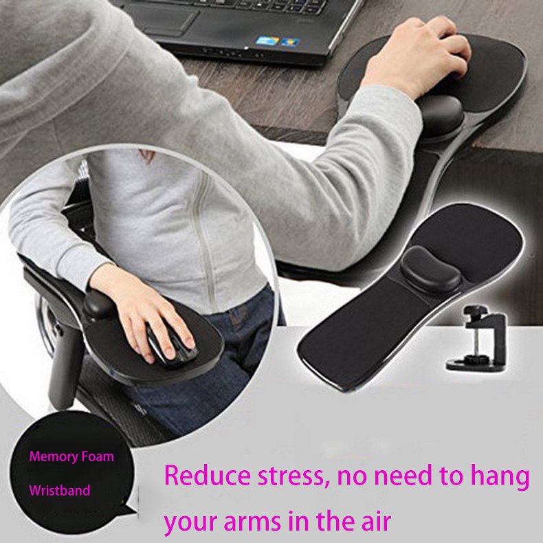 Lylong Attachable Rotating Rest Extender Armrest Pad Desk Computer Table Arm Support Mouse Pads Health Care Arm Wrist