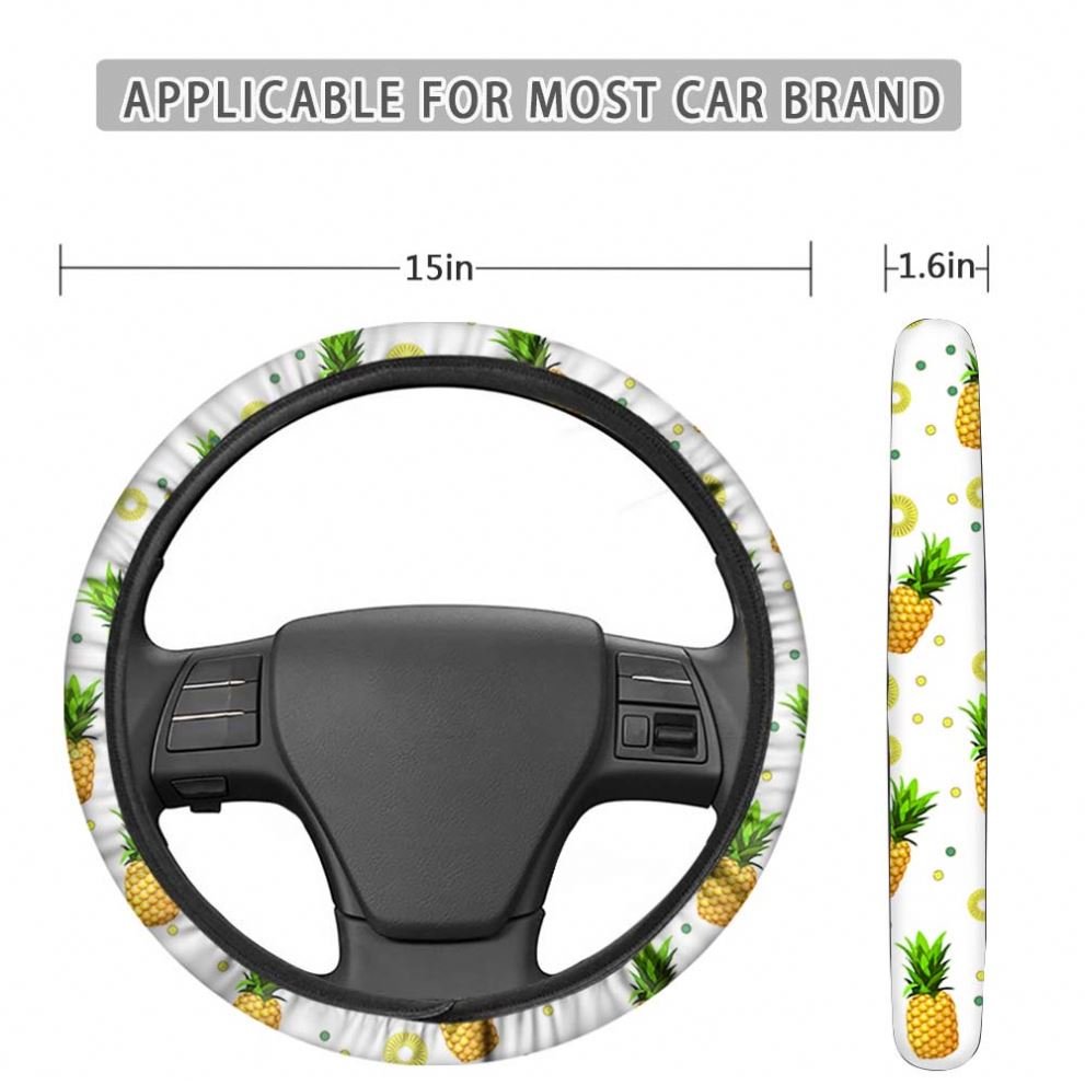 Custom Your Own Design Hot Selling Auto Steering Wheel Covers For Women Wholesale Universal Car Steering Wheel Covers For Unisex