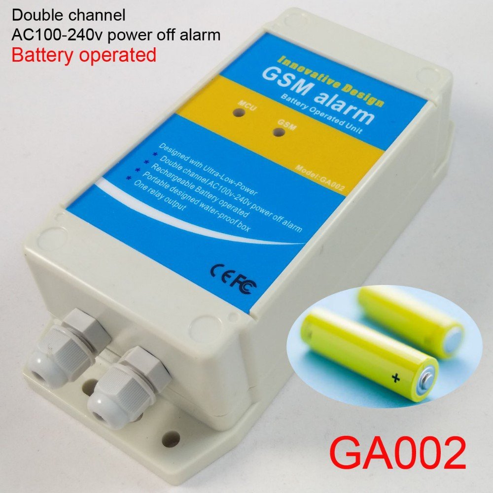 Battery Operated Gsm Alarm Box for AC Power Failure Alarm Unit GA002