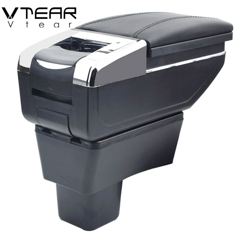 Vtear Armrest Interior Center Console Storage Box Arm Rest Car-Styling Decoration Accessories Parts Organizer for SUZUKI Swift