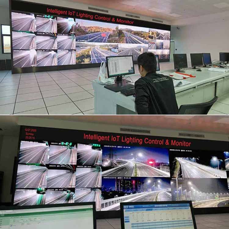 Street Light Control Panel for Automatic Street Lighting Application with Map Location ID Address Tracking for Remote Monitoring