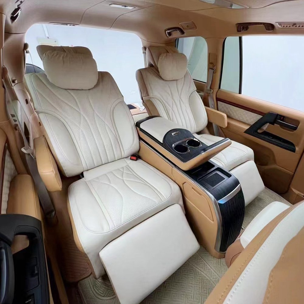 Entertainment Luxury Van Seat Adjustable VIP Leather Luxury SUV Seat with Console Armrest Touch Screen