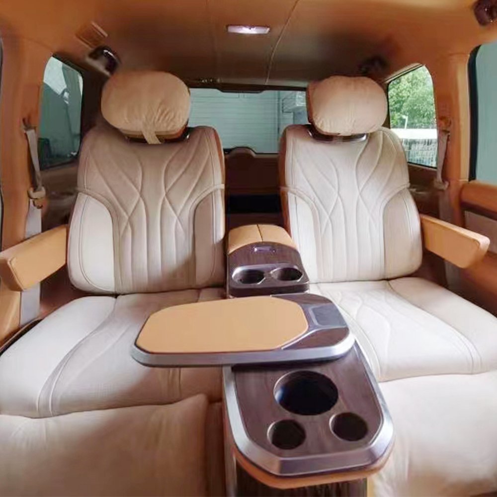 Entertainment Luxury Van Seat Adjustable VIP Leather Luxury SUV Seat with Console Armrest Touch Screen