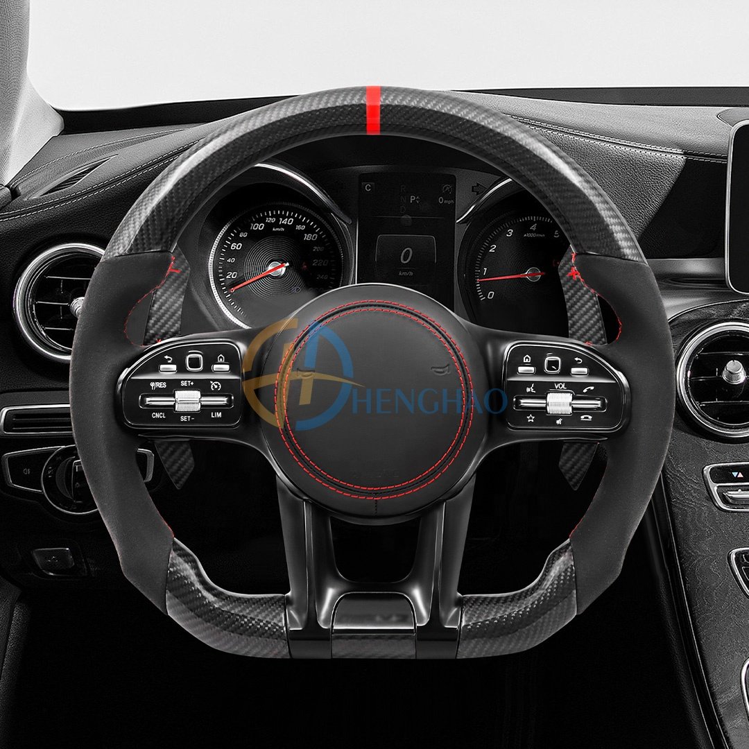 Customized Steering Wheel For Mercedes Benz AMG C-Class G-Class E-Class GLK W204 W221 W463 W166 W205 Carbon Fiber Steering Wheel
