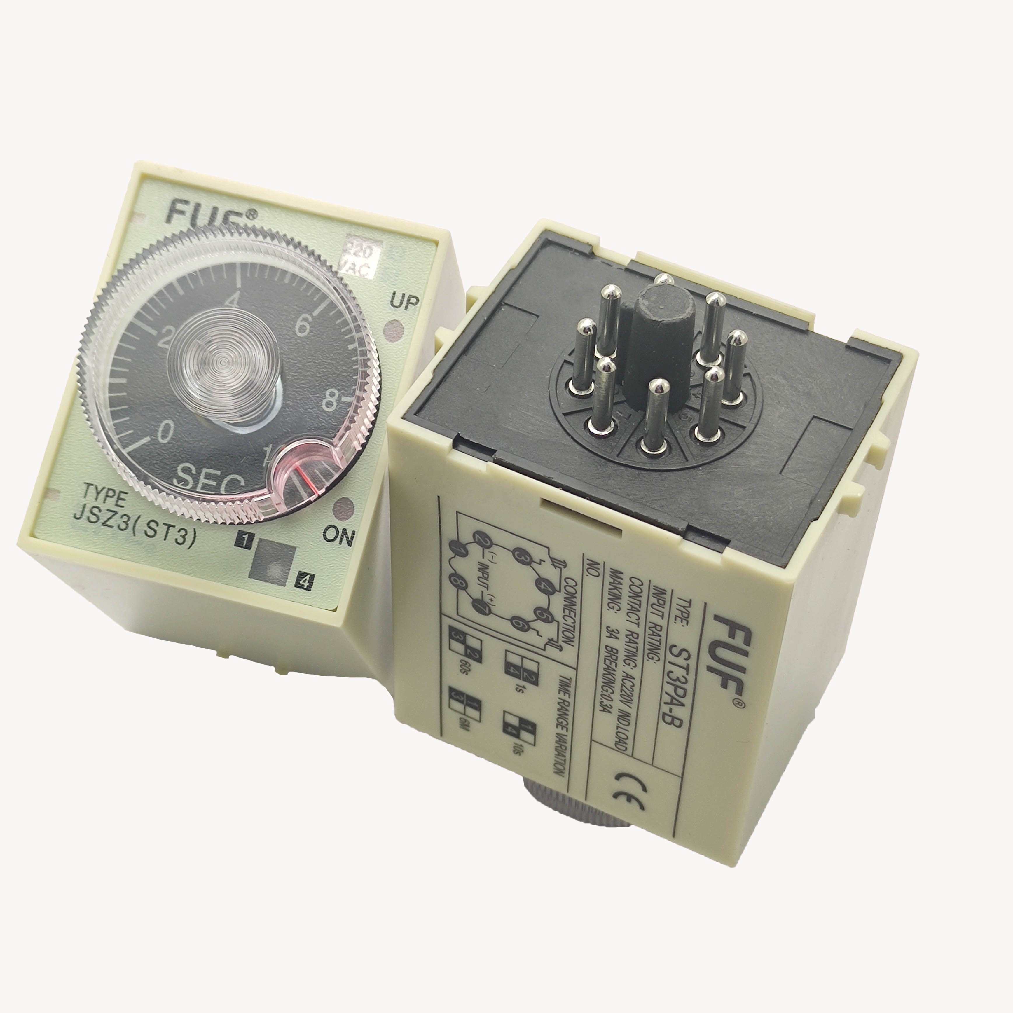 St3p Time Delay Relay 220V On-delay Timer Relay DC 12V 24V 30V AC 110V 220V 240V 380V Time Relay Timer Without Base