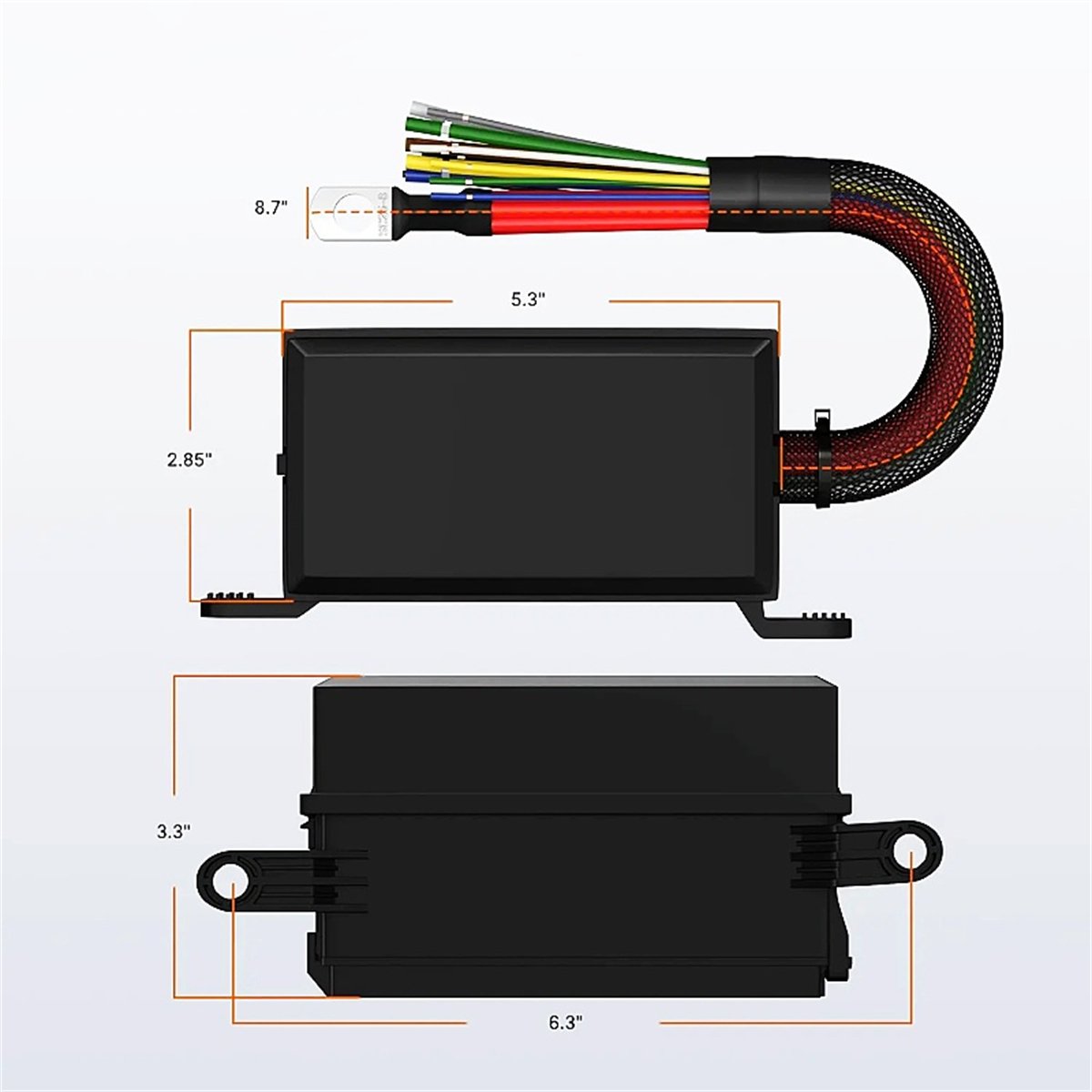 Automotive Relay Fuse Box ATC/ATO Blade Fuse 6 Slots 24V Truck Fuse and Relay Box