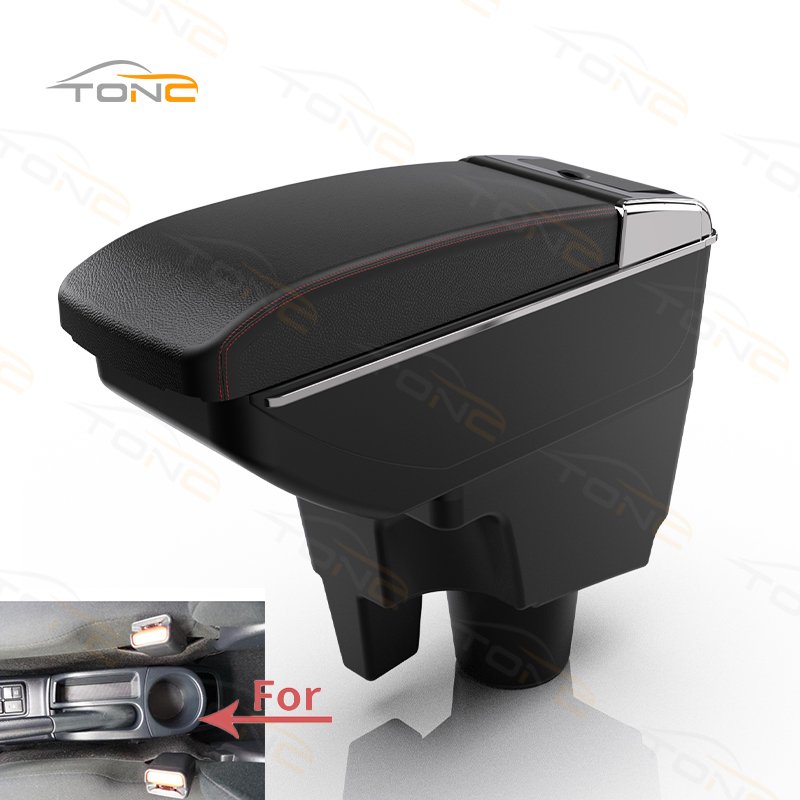 TONC Enhanced Comfort - Toyota Aqua Car Central Armrest Box, High-Performance ABS, with Cup Holder and USB Charging