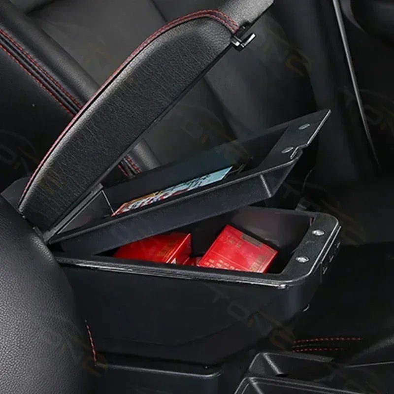 TONC Enhanced Comfort - Toyota Aqua Car Central Armrest Box, High-Performance ABS, with Cup Holder and USB Charging