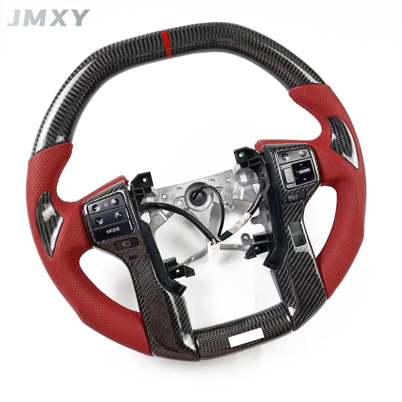 Car interior sports carbon fiber steering wheel is suitable for Toyota Prado Land Cruiser steering wheel