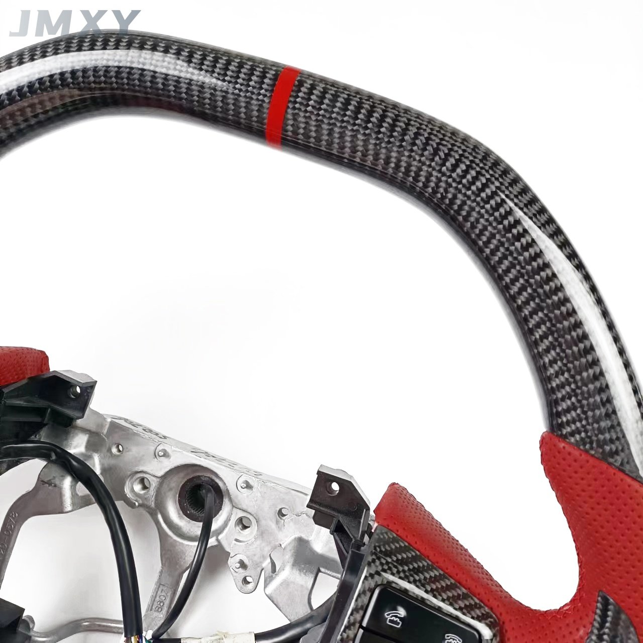 Car interior sports carbon fiber steering wheel is suitable for Toyota Prado Land Cruiser steering wheel