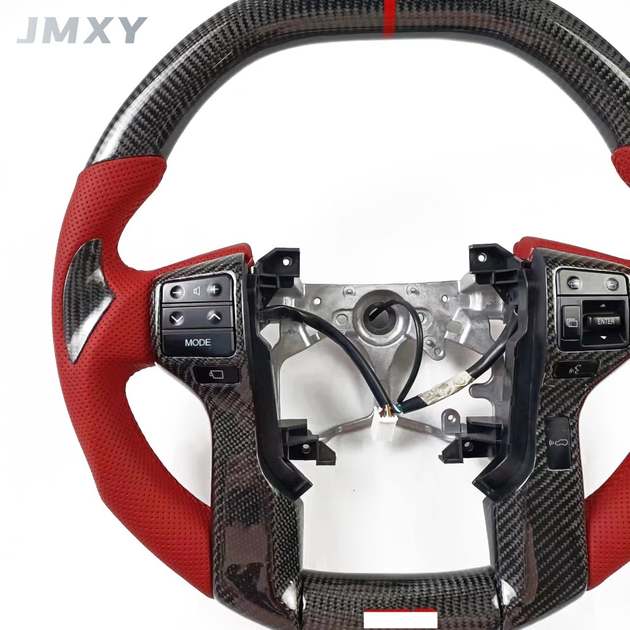 Car interior sports carbon fiber steering wheel is suitable for Toyota Prado Land Cruiser steering wheel