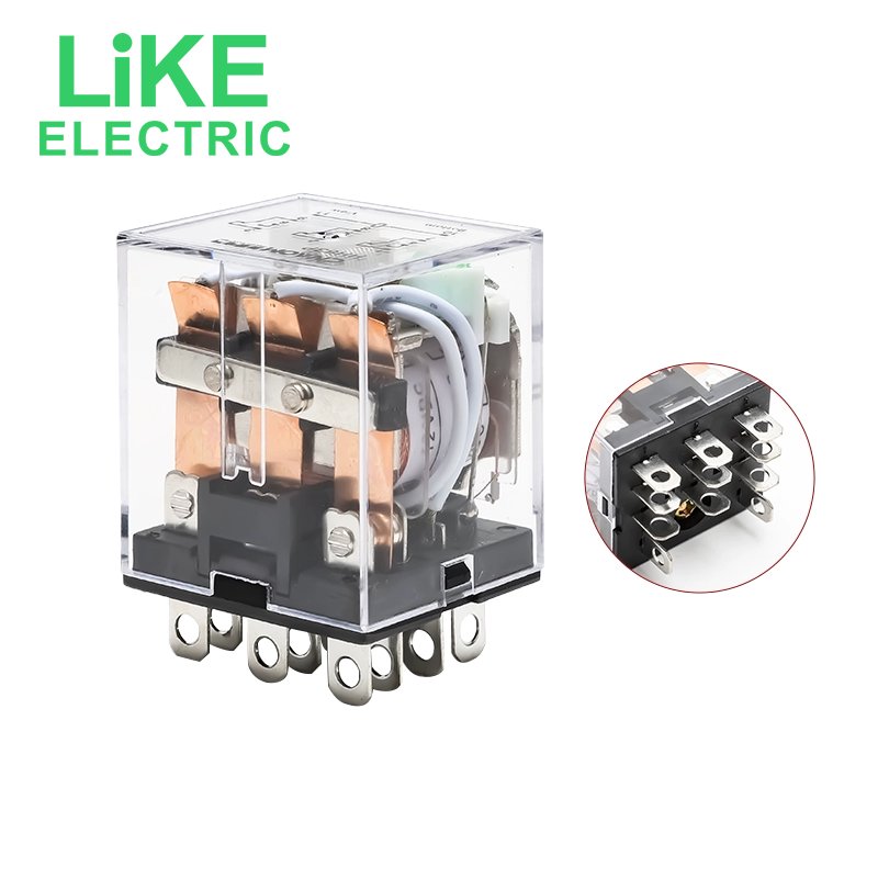 Miniature Power Relay HH62P 08pin with Socket PTF08A Ac220v Ac24v Dc24v Dc12v Ac110v 5a 3a LY2NJ LY2N-GS
