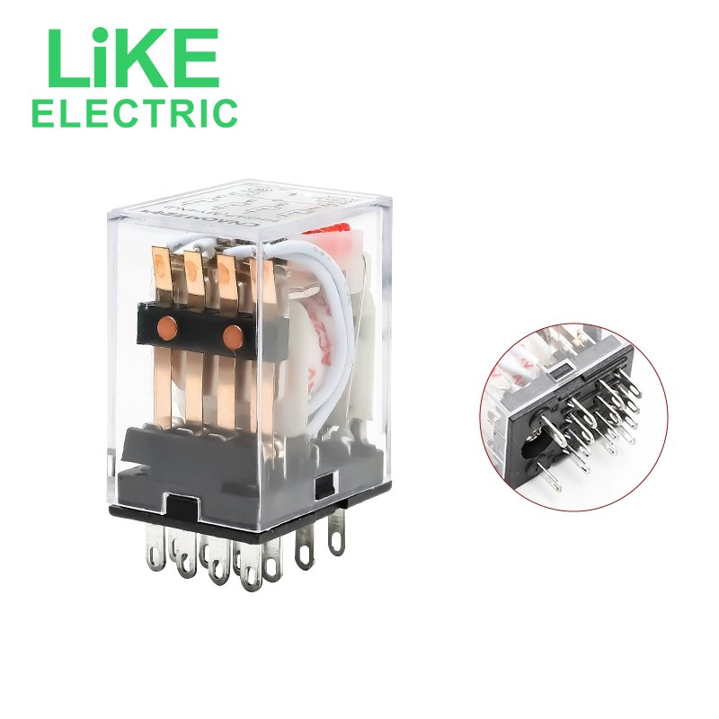 Miniature Power Relay HH62P 08pin with Socket PTF08A Ac220v Ac24v Dc24v Dc12v Ac110v 5a 3a LY2NJ LY2N-GS